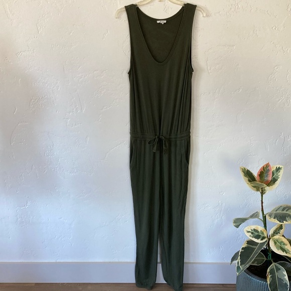 Olive Green  Daily Ritual Jumpsuit - Picture 2 of 7